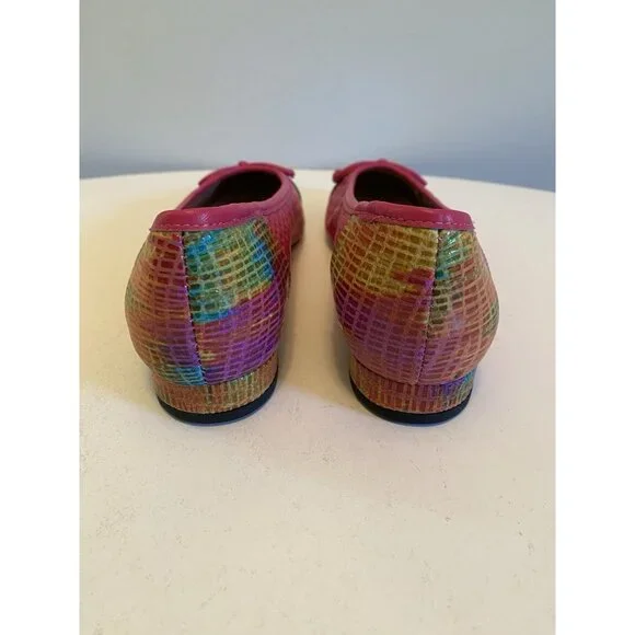 New Vaneli Farro Fuchsia Women’s Size 7 1/2 N Slip On Flats Colorful Shoe - Picture 7 of 11